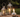 WADE BUILDING SUPPLIES | HURRICANE CANDLES ON GARDEN DECKING WITH THREE CANDLES