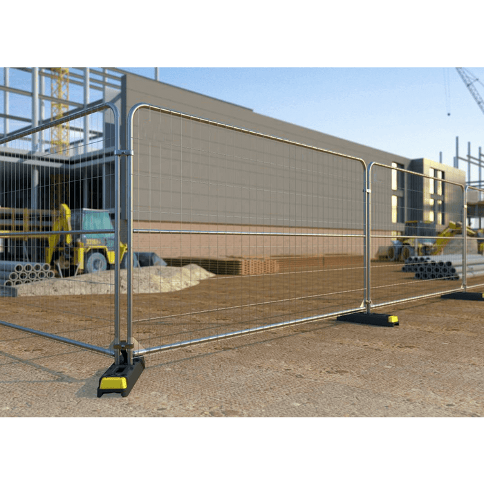 WADE BUILDING SUPPLIES | TEMPORARY FENCE PANELS AROUND COMMERCIAL BUILDING