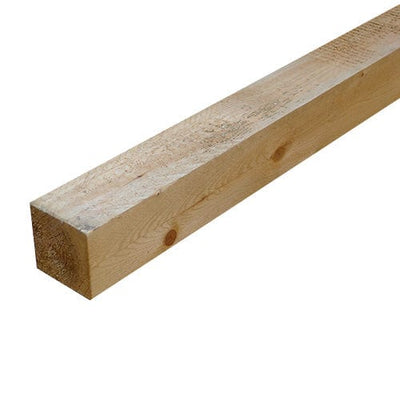 75mm x 75mm x 2.4m Brown Treated Wooden Fence Post