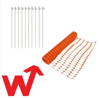 50m x 1m Orange Safety Barrier Mesh Fencing | Garden | Event | Building Site by Unbranded