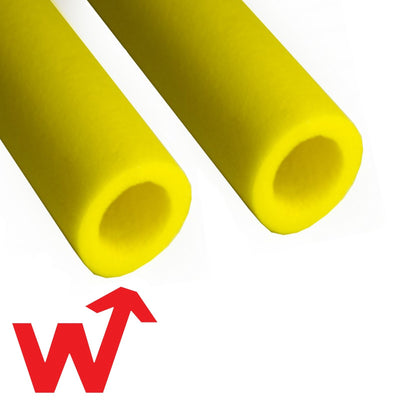 10x Scaffold Pole Foam Protection, 2m long - High Visibility Yellow, Brand New by Unbranded/Generic