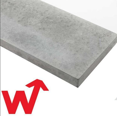 6ft x 1ft Plain Gravel Boards - For Slotted Concrete Fence Posts by Naylor