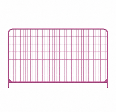 Violet Anti Climb Round Top Temporary Fence Panel by Wade Fencing