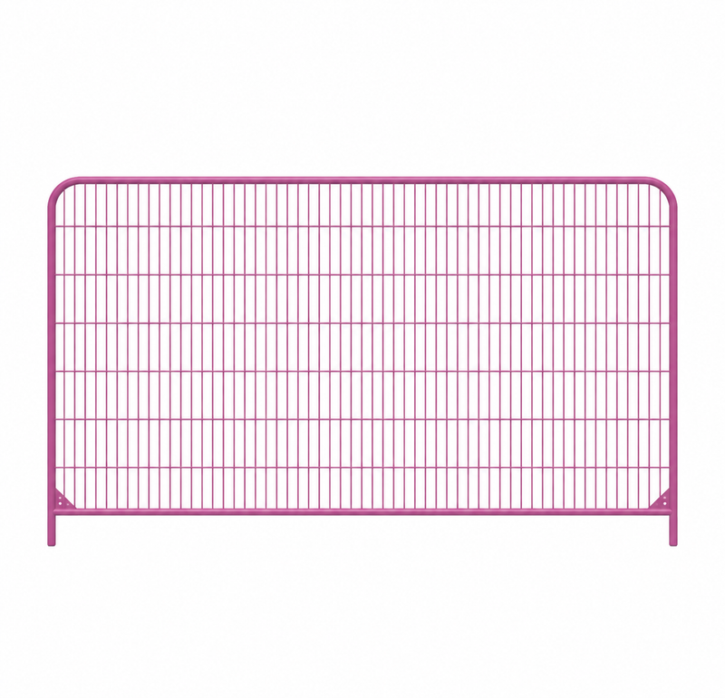 Violet Anti Climb Round Top Temporary Fence Panel by Wade Fencing