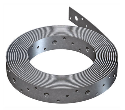 Galvanised Multi-purpose Fix Band 20mm Wide 10 Metre Coil 0.9mm Gauge by Wade Building Supplies