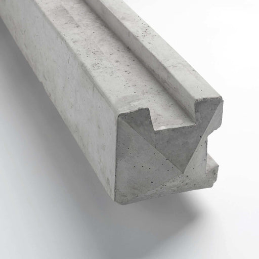 8ft Slotted Corner Concrete Fence Post for your garden project. Wade Building Supplies, UK.
