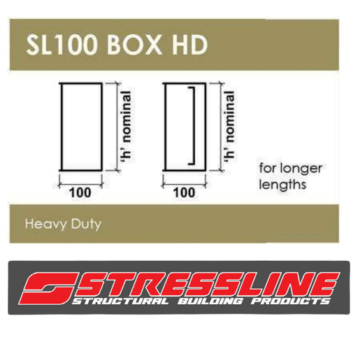 Wade Building Supplies 100mm Box Lintel | Heavy Duty specification duty loadings