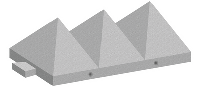 Tank Trap Pyramid Concrete Barrier