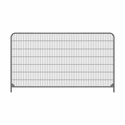 White Anti Climb Round Top Temporary Fence Panel by Wade Fencing