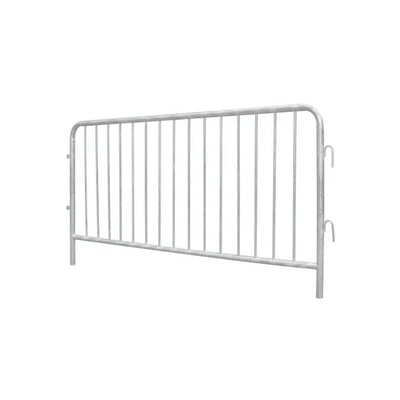 White Crowd Control Barrier Bar Leg by Wade Fencing