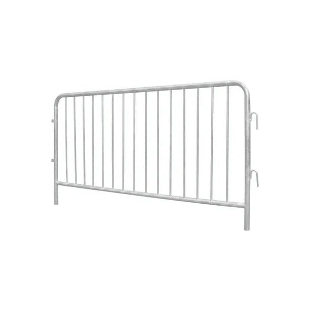 White Crowd Control Barrier Bar Leg by Wade Fencing