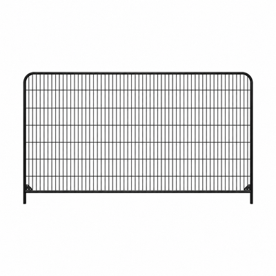 Black Anti Climb Round Top Temporary Fence Panel by Wade Fencing