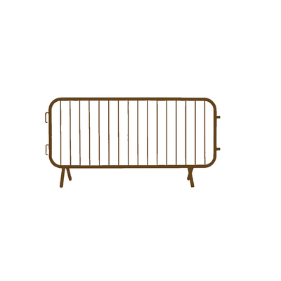 Brown Crowd Control Barrier Fixed Leg by Wade Fencing