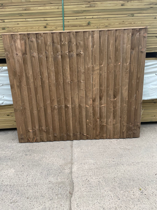 Featheredge Fence Panel 6x5 ft