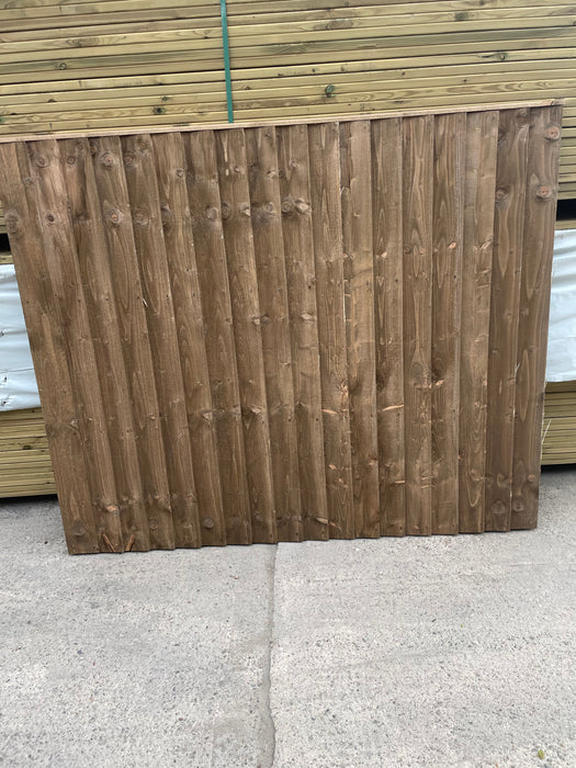 Featheredge Fence Panel 6x6 ft