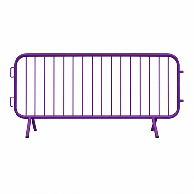 Purple Crowd Control Barrier Fixed Leg by Wade Fencing