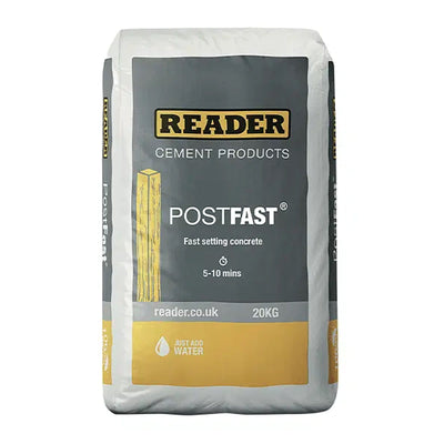 20kg bag of Reader Postfast® Post mix Concrete in stock at Wade Building Supplies.