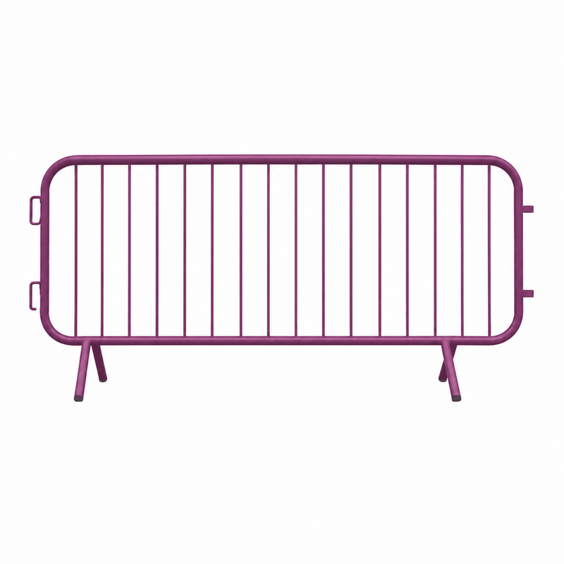 Violet Crowd Control Barrier Fixed Leg by Wade Fencing