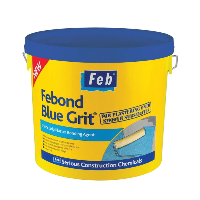 Febond Blue Grit Extra Grip Plaster Bonding Agent 10 Litre