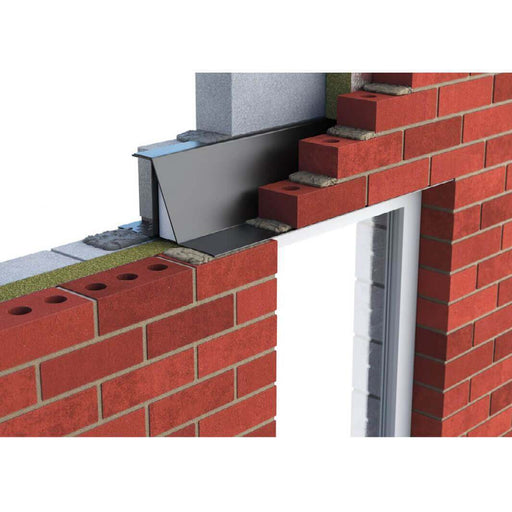 WADE BUILDING SUPPLIES | CATNIC HEAVY DUTY CAVITY WALL LINTEL IMAGE IN WALL WHILST UNDER CONSTRUCTION 