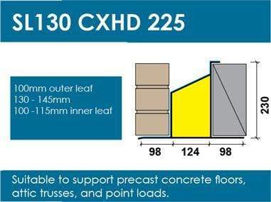 Wade Building Supplies 130mm Cavity Wall Lintel | Extra Heavy Duty loading sheet